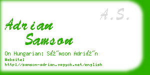 adrian samson business card